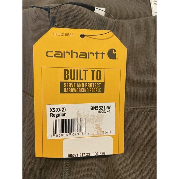 Carhartt Women’s Force Fitted Lightweight Utility Legging Olive Green XS NWT NEW - Picture 15 of 16